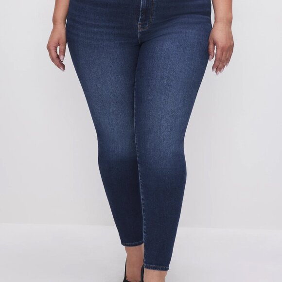 GOOD AMERICAN Good Waist Dark Jeans (new in pkg) - Picture 2 of 5